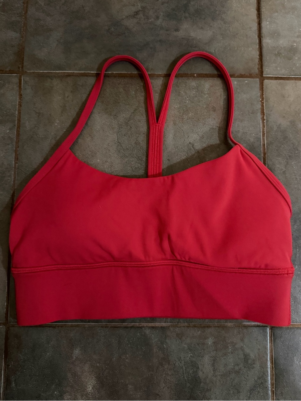 lululemon athletica Red Strappy Low-Impact Sports Bra